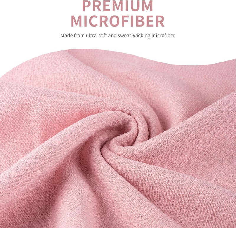 MICROFI New Microfiber Hot Yoga Towel Mat, 24 x 72 inches, with Non-Slip Silicone Grip, Secure Fit Elastic Straps - Image 2